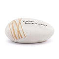 DEMDACO Inspired Everyday Collection Friends Forever & Always Speckled God Tone 4.5 x 3 Stoneware Decorative Garden Stepping Stone Patio Walkway Sculpture Yard Art - style: Inspired Stone - Friends