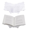 Clear Acrylic Book Holder, Wavy Edge Open Book Stand for Display and Reading Cookbook, Art Book, Bibles, Magazines (11” x 7” x 3.6”) - size: Small