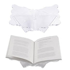 Clear Acrylic Book Holder, Wavy Edge Open Book Stand for Display and Reading Cookbook, Art Book, Bibles, Magazines (11” x 7” x 3.6”) - size: Small