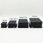 Premium Black Gloss Display Base – Weighted Square Pedestal for Trophies, Sculptures, 3D Prints, & Crafts – Heavy-Duty Riser Stand (3x3x2 inch) - size: 3x3x2 inch