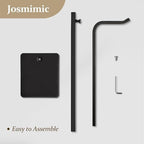 2 Pack Purse Holder Handbag Display Stand: Hanger Rack Showing Bags, Purses, and Wreath, Adjustable Black Hook Stand for Tabletop, Closet, Desk, and Retail Use for Vendors - color: Black