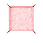 siduater Valet Tray Desktop Storage Organizer – Vegan Leather Catchall Bedside Vanity Tray Nightstand Caddy Holder for Remote Controller, Watch, Keys, Phone, Wallet, Coin, Jewelry, Marble Pink - color: Marble Pink