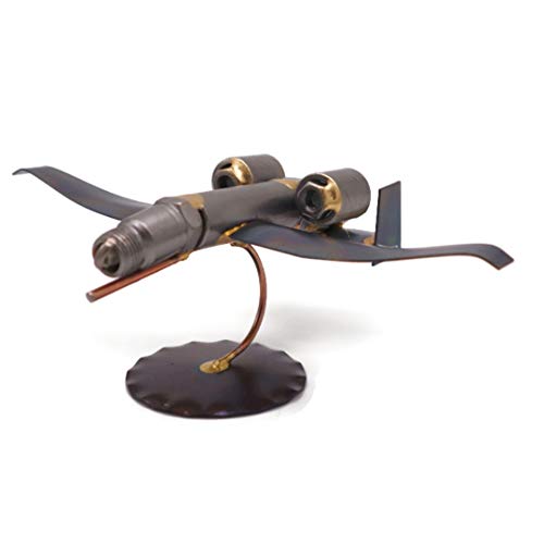 Warthog Plane Collectible Handmade Metal Art Figurine, Desk Accessories, Trophy, Boss Gift, Home Office Décor, Aircraft - style: Warthog Plane