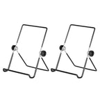 Artliving (2 Pack) Adjustable Iron Display Stand Easel Foldable Tablet Stand Holder,Displays Picure Frames,Photo,Cookbooks,iPad,Art Collection,Black - color: Black