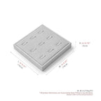 Oirlv Microfiber 9 Slots Jewelry Ring Display Tray Travel-Friendly Modular Jewelry Tray - style: P13505