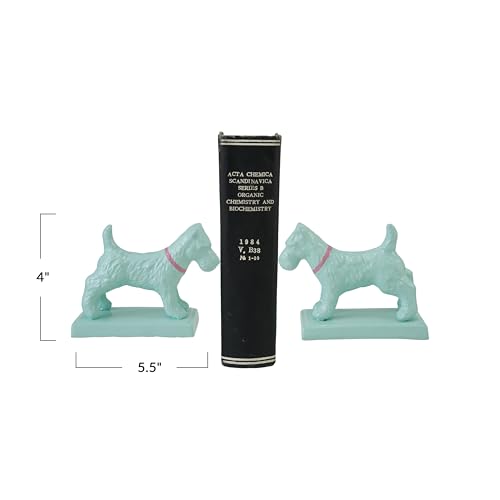 Creative Co-Op Metal Dog Shaped Metal Bookend Set
