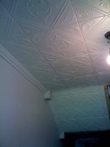 Antique Ceilings Anet White Decorative Styrofoam Ceiling Tiles for Glue-up Application