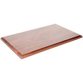 Plymor Solid Walnut Rectangular Wood Display Base with Ogee Edge, 20.75" W x 12.625" D x 0.75" H - size: 20" x 12" x 0.75"