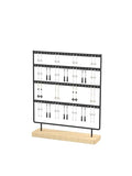 Julysky Earring Holder Organizer, Earring Stand, 4 Layers, Black - color: Black, size: 4 Layers