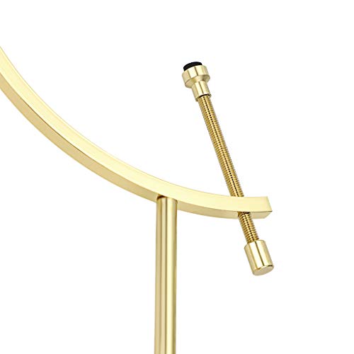 JUXYES Golden Toned Sphere Holder Caliper Stand, Caliper Style Display Stand For Mineral, Ornament, Gem, Shell, Coin, etc (M) - color: Gold, size: M