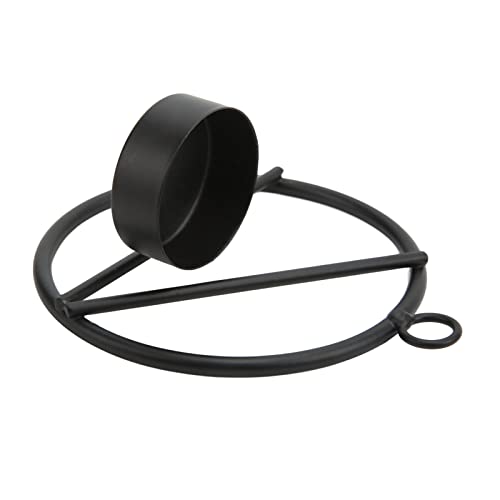 Metal Tea Light Holder, Modern Minimalist Round Candle Stand with Sturdy Base, for Home Office Table Decoration and Gift, 10 x 4cm
