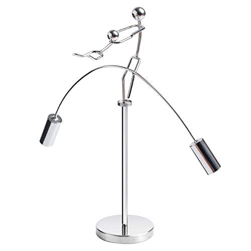 Sunnytech Weight Lifting Stainless Physics BalanceTumbler Kinetic Art Balancing Decompressive Science Psychology Home Offic Decor Desk Decor Toy WJ161 - style: WJ161