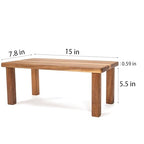 Acacia Wooden Desktop Organizer Shelf Kitchen Cabinet and Counter Riser Display Shelf for Top of Desk Home Office Bathroom Coffee Table Display Stand