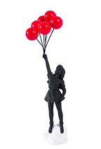 Flying Balloons Girl Statue,Resin Figure Sculpture Crafts Ornament Modern Art Sculptures for Home Decor,Anti-war Theme - style: Modern-6balloon