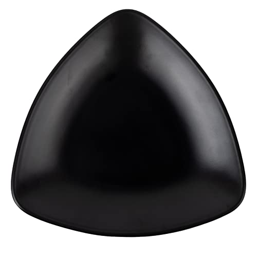 AUEAR, A5 Melamine Trinket Dish Decorative Jewelry Tray Ring Holder Organizer for Keys Food Safe Dishware Black (Triangle)