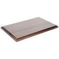 Plymor Solid Walnut Rectangular Wood Display Base with Ogee Edge, 16.75" W x 10.5" D x 0.75" H - size: 16" x 10" x 0.75"