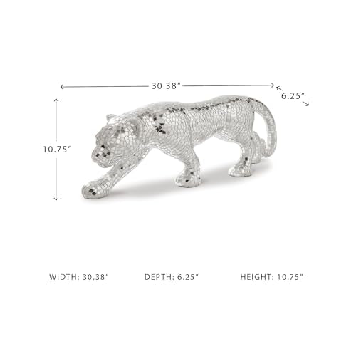 Signature Design by Ashley Drice Mixed Media Lion Sculpture, Silver