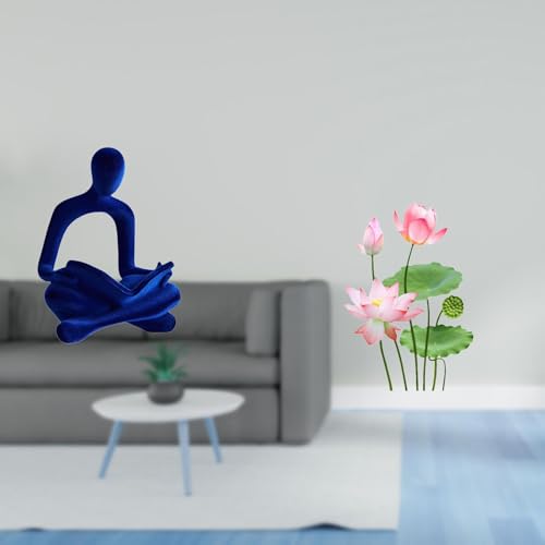 Baoblaze Abstract Figurine Sculpture and Retro Wall Collection for Office Bar Wedding Living Room Kitchen TV Background Home Decoration