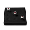 Oirlv Microfiber 9 Slots Jewelry Ring Display Tray Travel-Friendly Modular Jewelry Tray - style: P13705