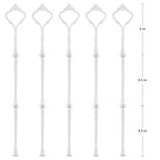 3 Tier Cake Stand, Luxury-Looking Wedding Cupcake Plate Holder, White Wreath Fruit Dessert Tower Tray for Birthday Party, Baby Shower, Graduation and Christmas Party (Plates NOT Included) - color: White