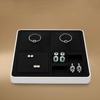 Oirlv Microfiber Jewelry Pendant Display Tray Dresser Modular Jewelry Tray - style: P13704