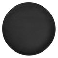 Winco 16" Premium Fiberglass Tray, Non-slip, Black, Round - color: Black, size: 15.9"