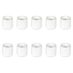 Mega Candles 10 pcs White 1/2 Inch Diameter Ceramic Chime Ritual Spell Candle Holders, Great for Casting Chimes, Meditation, Rituals, Spells, Vigil, Witchcraft, Wiccan Supplies - color: White, size: 10 Pieces