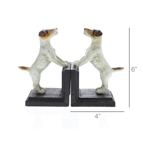 HomArt Cast Iron Jack Russel Bookends