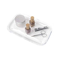 Umbra Droplet Tray Jewelry Display/Holder, Bathroom Accessory/Amenity Holder – Clear Acrylic, Looks Like Glass - size: 9.8" x 5.9" x 0.8"