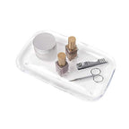 Umbra Droplet Tray Jewelry Display/Holder, Bathroom Accessory/Amenity Holder – Clear Acrylic, Looks Like Glass - size: 9.8" x 5.9" x 0.8"