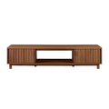 Walker Edison Arundo Fluted TV Stand for TVs up to 80 Inches, 70" TV Stand, Mocha - color: Mocha, size: 70" TV Stand