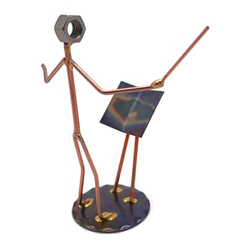 Musical Director Handmade Metal Figurine by Rock Creek Metal Craft - Hand Welded Metal Art & Recycled Metal Sculptures - Unique Desk Accessories, Medical Office Decor, & Musical Director Gifts - style: Musical Director
