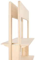 27 x 57.5 Shelving Display, Floor Standing, Collapsible, Eco-Friendly - Natural