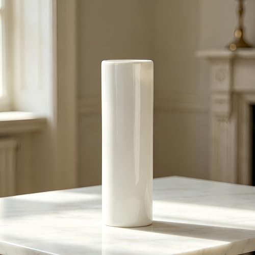 12 Inch White Vase Ceramic Flower Vase, Tall Vases for Pampas Grass, Home Decor, Modern Textured Vases for Living Room Decorations,Table Centerpieces,Shelf,Farmhouse Small Ceramic Vase - style: Shape 11
