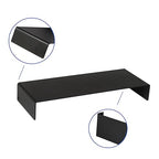 Black Matte Metal Display Stand,8 Pcs 2 Set Display Risers, Metal Rectangular Display Shelf Holders for Showcase, Dessert, Perfume, Vendor Events, Cupcake Stands, Toys Display Shelves ( 8Pcs-Black, 7”L~8”L~9”L ) - color: 8Pcs-Black