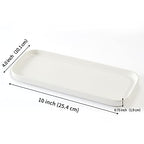 CosyCorner Ceramic Bathroom Tray, White, 9.8in x 3.9in x 0.7in - color: White