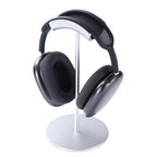 BoxWave Universal Minimus Aluminum Headphone Stand, Sturdy Simple Light Weight Stand - Metallic Silver
