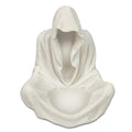 White Goth Wizard Crystal Ball Stand Sphere Display, Natural Healing Feng Shui Glass Orb Holder Base Statue Decoration, for 30mm-50mm Sphere - style: White Goth Wizard