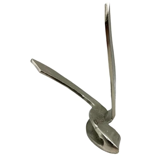 Bergamo Art 9 Inch Tall Decorative Handmade Aluminum Abstract Sculpture - color: Nickel