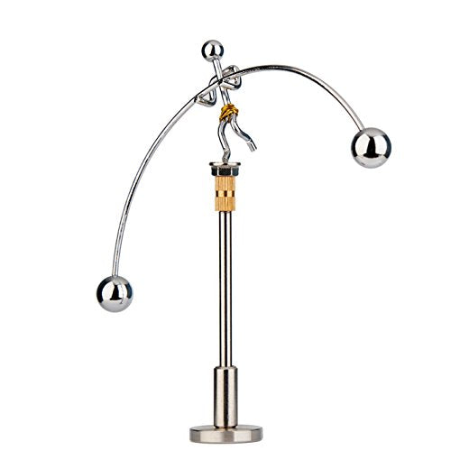 Sunnytech Steel Physics Toy Kinetic Art Balance Toy Balancing Decompressive Science Psychology Home Office Toy for Desk Decor Golden Pants Hercules WJ149 - style: WJ149