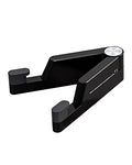 MONEER Cell Phone Stand, Phone Stand for Desk, Foldable & Portable iPhone Stand, Cell Phone Holder Desk Compatible with All Mobile Phone, iPhone, iPad mini, Tablet 4-10.5" (Black) - color: Black