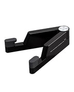 MONEER Cell Phone Stand, Phone Stand for Desk, Foldable & Portable iPhone Stand, Cell Phone Holder Desk Compatible with All Mobile Phone, iPhone, iPad mini, Tablet 4-10.5" (Black) - color: Black