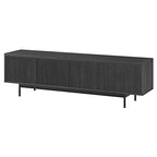 Henn&Hart Whitman, 70'' Rectangular TV Stand, Charcoal Gray - color: Charcoal Gray, size: 70'' Rectangular TV Stand