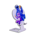 Sonix Character Phone Stand | Adjustable Cell Phone Holder, Desk Stand, Dock | Care Bears x Sesame Street Purple | Share Bear & Cookie Monster - color: Share Bear & Cookie Monster