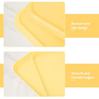 Yellow Plastic Serving Platters and Trays,Serving Dishes for Entertaining,Rectangular Platters for Serving Food, Appetizer Serving Trays for Snacks,Charcuterie,Chips,Candy,Fruit,Sushi - color: Tray-s-2pack-milk Yellow