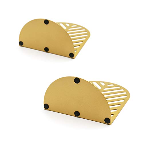 QiMing Leaf Gold Bookends for Books,1 Pair Metal Book Holders for Office Shelves Adults & Kids Gift(Gold) - color: Gold