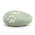 DEMDACO Inspired Everyday Collection Inspired Puppy Dog Paw Print Sage Green 4.5 x 3 Stoneware Decorative Garden Stepping Stone Patio Walkway Sculpture Yard Art - style: Inspired Stone - Paw Prints