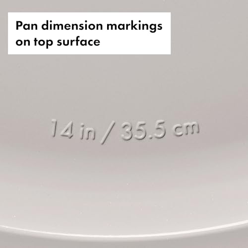 OXO Good Grips Non-Stick Pro Ceramic Coated Metal Bakeware 15” Pizza Pan – Biscuit - color: Biscuit, size: 15” Pizza Pan