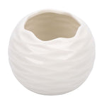 Generic Scented Candle Holder, Ceramic Nordic Minimalist Hand Cast Texture, with Heat Proof Premium Material, for Living Room Dining Table Bedroom Decor (White)