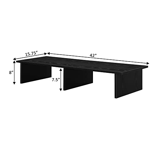 Convenience Concepts Designs2Go TV/Monitor Riser for TVs up to 46 Inches, Black - color: Black, size: Small
